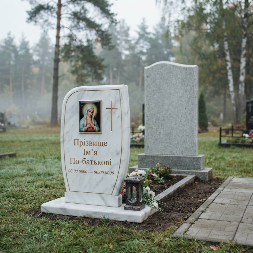 Пам'ятник «Дитячий пам'ятник — білий мармур, базове оздоблення» №114 — дитячий пам'ятник, мармур, білий