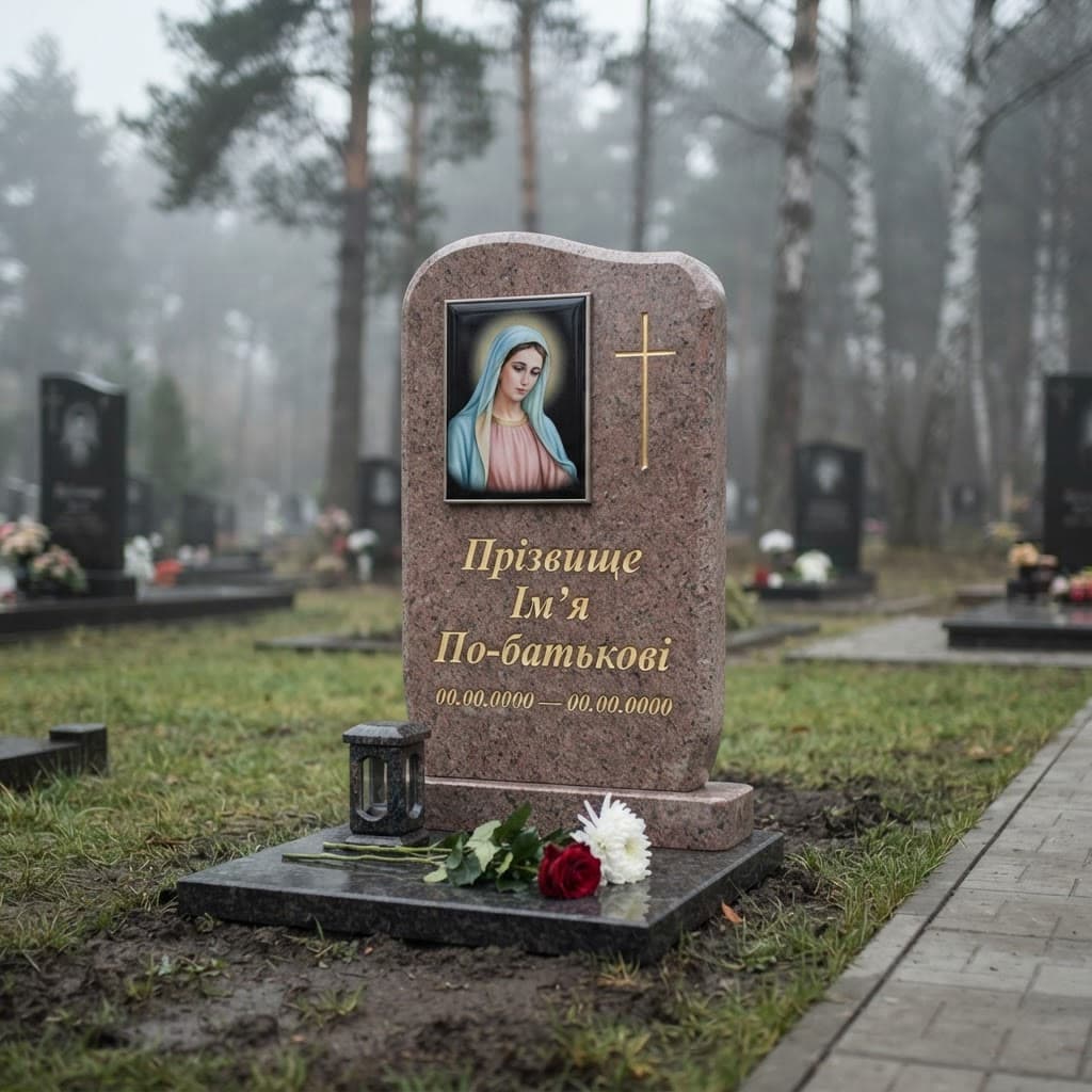 Пам'ятник «Дитячий пам'ятник — капустинський граніт, базове оздоблення» №119 — дитячий пам'ятник, капустинський, червоний